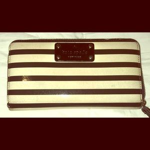 Wallet by Kate spade black straps with white off